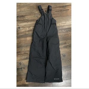 Columbia black kids/youth snow bibs.